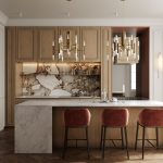 Бело-серая кухня в интерьере